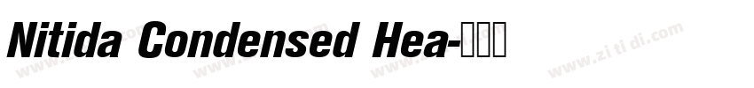 Nitida Condensed Hea字体转换